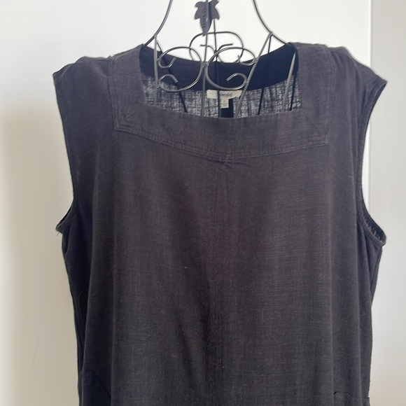 SPLENDID BLACK LINEN PULLOVER DRESS - Picture 3 of 6